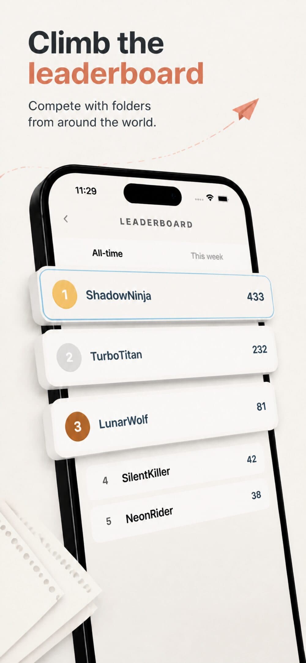 Global leaderboard