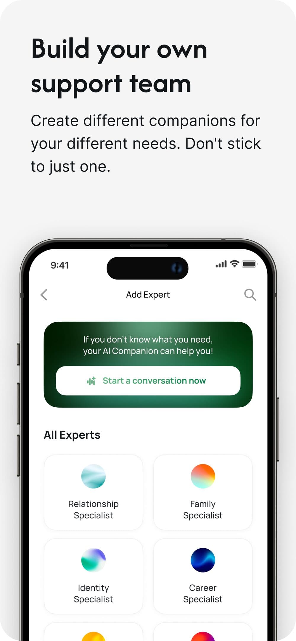 Build your own support team
