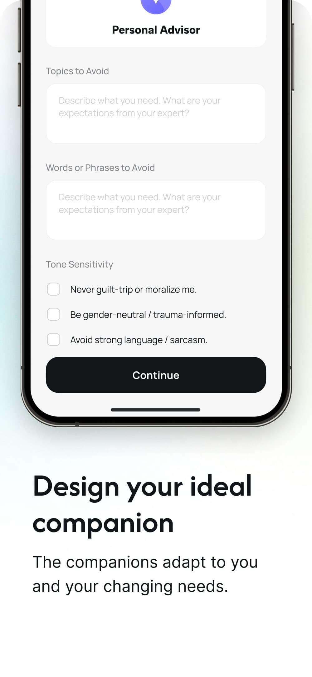 Design your ideal companion